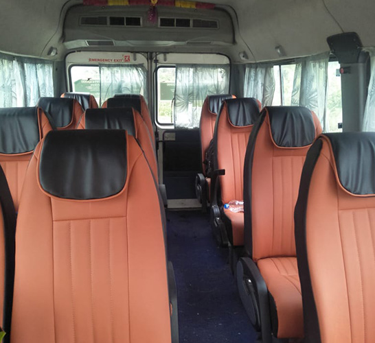 26 seater tempo traveller luggage space