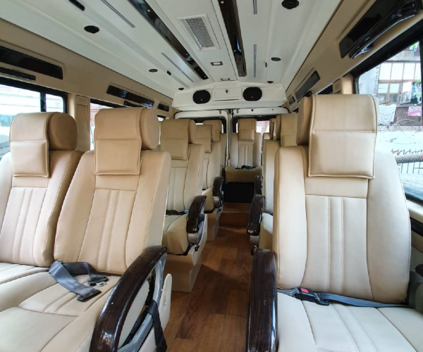 26 seater tempo traveller photos